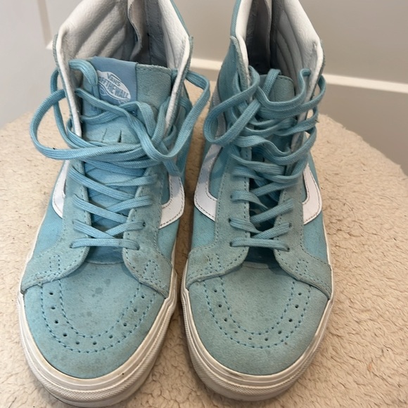 Vans Light Blue Sneakers with back zippers size 8 women’s. - Picture 12 of 12